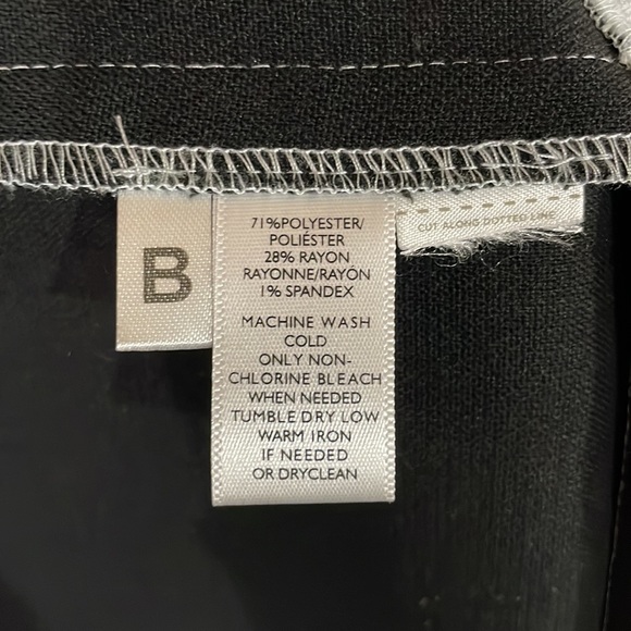 Loft Light Blue & Black Stripe Sleeveless Dress. Size 6. - Picture 4 of 4